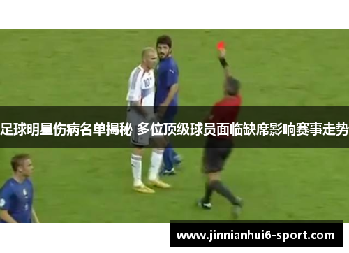足球明星伤病名单揭秘 多位顶级球员面临缺席影响赛事走势